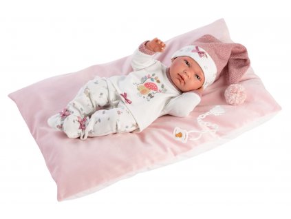 Llorens 73880 NEW BORN HOLČIČKA - realistická panenka miminko s celovinylovým tělem - 40 cm