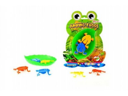 Skákající žáby společenská hra plast na kartě 17x23,5cm