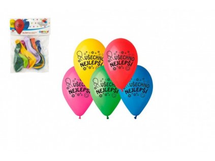 Balonek /Balonky nafukovací 10'' průměr 26cm Všechno nejlepší
