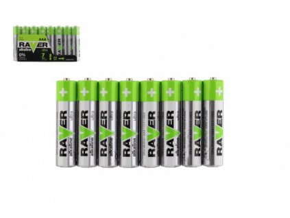 Baterie RAVER LR03/AAA 1,5 V alkaline ultra 8ks ve fólii