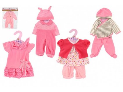 Oblečky/Šaty pro panenky/miminka velikosti cca 30cm 6 druhů  25x40cm