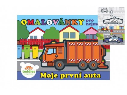 Omalovánky Moje první auta 8 listů 21x14,5 cm MPA