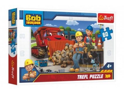 Puzzle Bob a Wendy/Bořek Stavitel 33x22cm 60 dílků v krabici 21x14x4cm