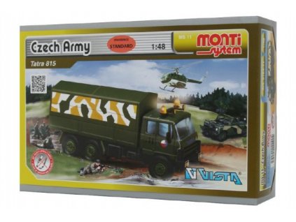 Stavebnice Monti System MS 11 Czech Army Tatra 815 1:48 v krabici 22x15x6cm