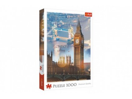 Puzzle Londýn o soumraku 1000 dílků 48x68,3cm v krabici 27x40x6cm