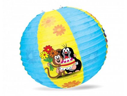 Lampion kulatý Krteček 30cm v sáčku karneval