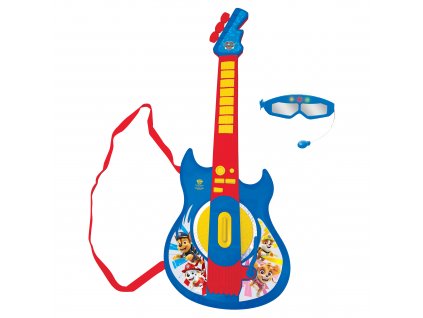 Elektronická kytara Tlapková patrola s brýlemi s mikrofonem