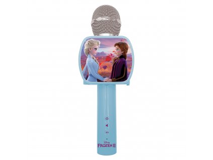 Bezdrátový karaoke mikrofon Disney Frozen s vestavěným reproduktorem a měničem hlasu