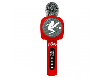 Bezdrátový karaoke mikrofon Kouzelná Beruška s vestavěným reproduktorem a světelnými efekty