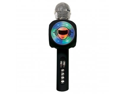 Bezdrátový karaoke mikrofon iParty s vestavěným reproduktorem a světelnými efekty