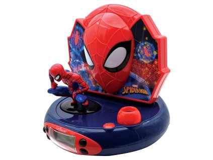Dětský budík Spider-Man s rádiem a projektorem