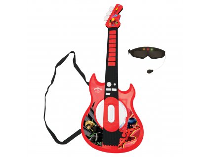 Elektronická kytara s brýlemi Miraculous: Kouzelná Beruška a Černý kocour