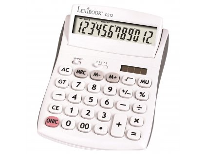 12místná kapesní kalkulačka s nastavitelným úhlem obrazovky
