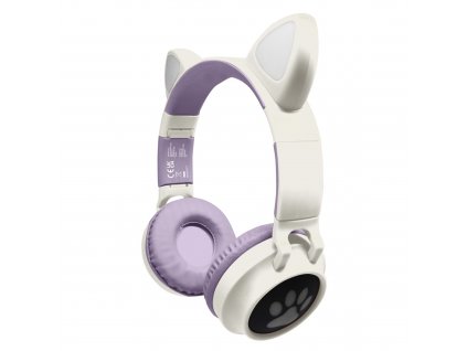 Bezdrátová Bluetooth sluchátka s kočičími oušky