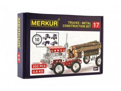 Stavebnice MERKUR 017 Kamion 10 modelů  26x18x5cm
