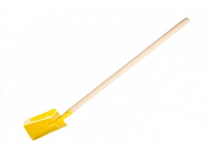 Lopata/Lopatka žlutá s násadou kov/dřevo 80cm nářadí