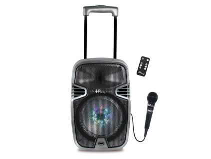Bezdrátový karaoke Audio System iParty se světelnými efekty a mikrofonem