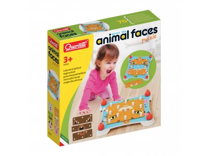 Quercetti 00322 Animal Faces Puzzle