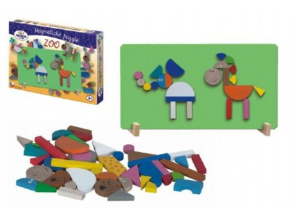 Magnetické puzzle ZOO v krabici 33x23x3,5cm