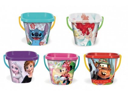 Kbelík čtvercový Disney 2L plast mix druhů 19x17cm Wader