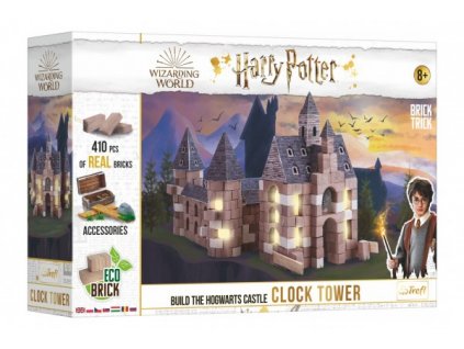 Stavějte z cihel Harry Potter - Hodinová věž stavebnice Brick Trick v krabici 40x27x9cm