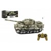 Tank RC TIGER I plast 25cm na baterie se zvukem se světlem v krabici 34x14x14cm