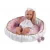 Llorens 73806 NEW BORN HOLČIČKA - realistická panenka miminko s celovinylovým tělem - 40 cm