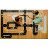 TODDLEROAD 2201 ŽELEZNIČNÍ PŘEJEZD S DOPLŇKY - flexibilní silnice - 8 silikonových puzzle dílů