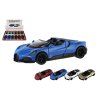 Auto Kinsmart Bugatti Mistral kov/plast 13cm na zpětné natažení