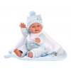 Llorens 26309 NEW BORN CHLAPEČEK - realistická panenka miminko s celovinylovým tělem - 26 cm