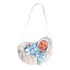 Llorens 63641 NEW BORN - realistická panenka miminko se zvuky a měkkým látkovým tělem - 36 cm