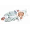 Llorens 63301 LITTLE BABY - spící realistická panenka miminko s měkkým látkovým tělem - 32 cm