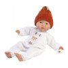 Llorens 63304 LITTLE BABY - realistická panenka miminko s měkkým látkovým tělem - 32 cm