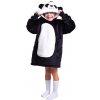 Cozy Noxxiez CH306 Panda - hřejivá televizní mikinová deka s kapucí pro děti 3 - 6 let