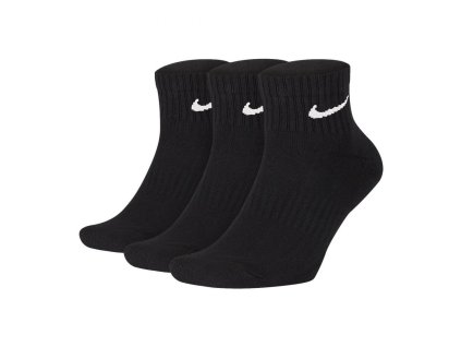Ponožky NIKE EVERYDAY CUSHION ANKLE 3páry (Farba Čierna, Veľkosť 38-42)