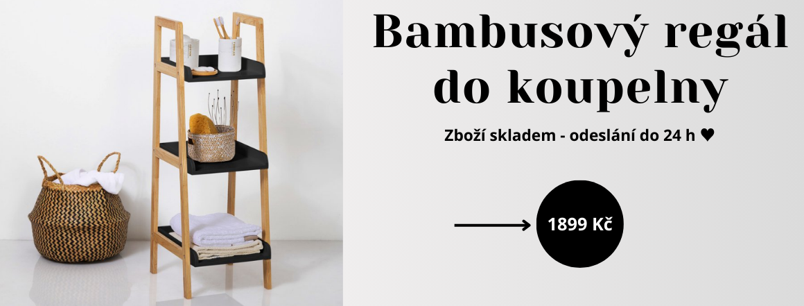 Bambusový regál do koupelny