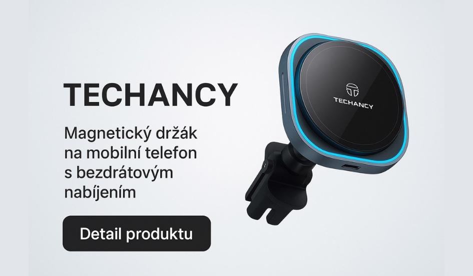 Držák na mobil s bezdrátovým nabíjením