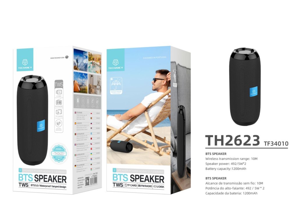 Bluetooth reproduktor s FM rádio