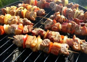 Pestré mäsové špízy