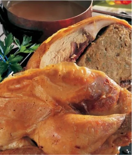 Pečené kura s plnkou