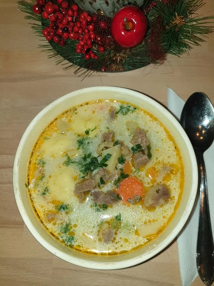 Tirpácka polievka s knedličkami