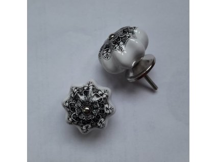 Keramické gombíky TEKVICA ANTIK 4 Rokoko 45 mm ACHI