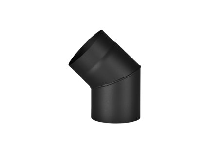 221813 Koleno dymové 45° 150/1,5 mm čierne VAPK