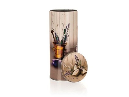 Plechová dóza okrúhla LAVENDER, BANQUET