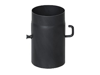 221135 Klapka dymová 250/200/2,0 mm trúbka s klapkou, krátke ťahlo čierne VAPK