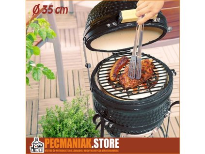 Gril BBQ Kamado Egg 13", 35 cm čierny StrendPro
