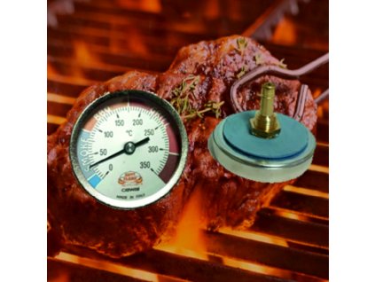 61602015 Teplomer na gril, BBQ a udiarne 0-350 °C D63 HAPPY FLAME CEWAL