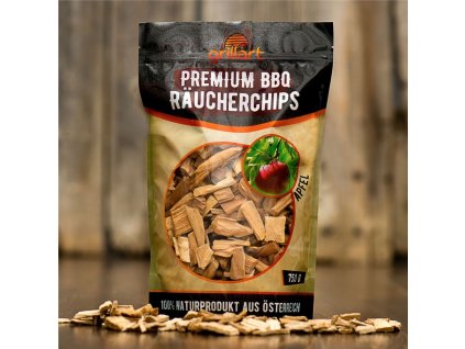 6910041 Drevené chipsy na údenie - JABLOŇ 750 g GrillART