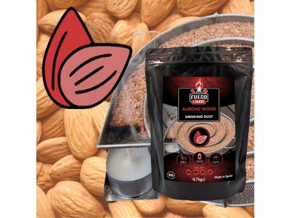 Drevené údiace piliny - mandľová aróma, 700 g, F&S