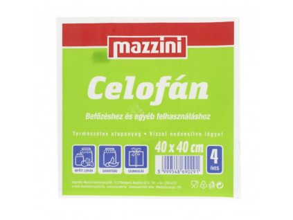 Celofán na zaváraniny 4 hárok 40x40 cm
